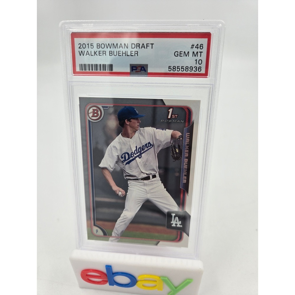 Walker Buehler 2015 Bowman Draft #46 PSA 10 GEM MT Dodgers Baseball Card